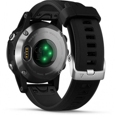 Garmin Fenix 5 Plus Silver with Black Silicone (010-01988-60)